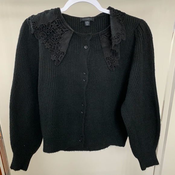 TOPSHOP Crochet Knitted Cardigan - Picture 2 of 5